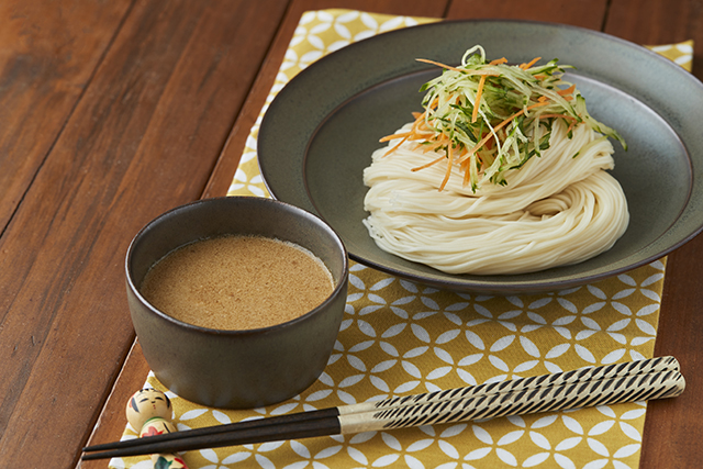 日の出みりんのレシピ 濃厚胡麻つけ麺素麺