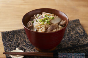 牛ごぼうの炊き込みごはん