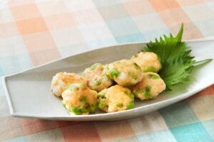 枝豆とえびのがんも風