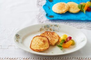 小麦粉不使用！クリームチーズのおからパンケーキ
