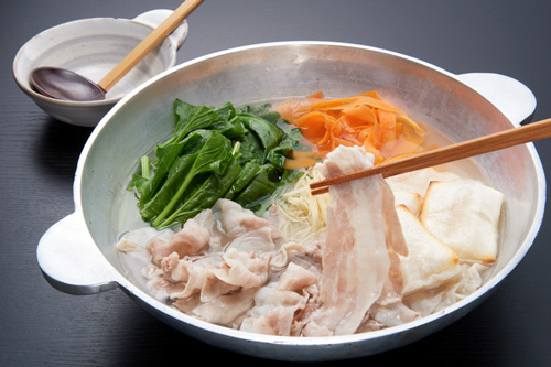 焼きもち入り常夜鍋