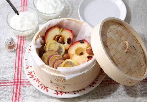 蒸しりんご