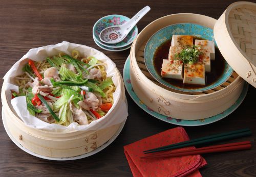 蒸し焼きそば&蒸しマーボー豆腐