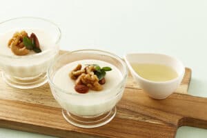 甘みナッツのミルクゼリー