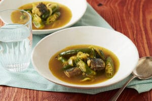 鯖缶カレー風味スープ