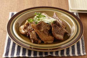 スペアリブのゆずぽんず煮込み