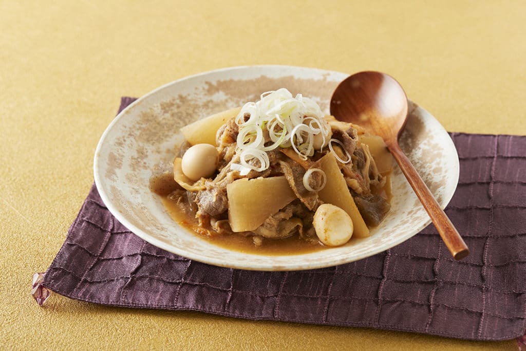 韓国風牛肉と大根の煮込み