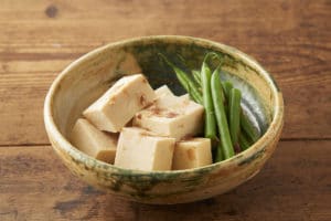 高野豆腐といんげんの含め煮