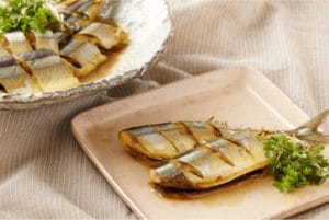 さんまのカレーだしぽんず煮