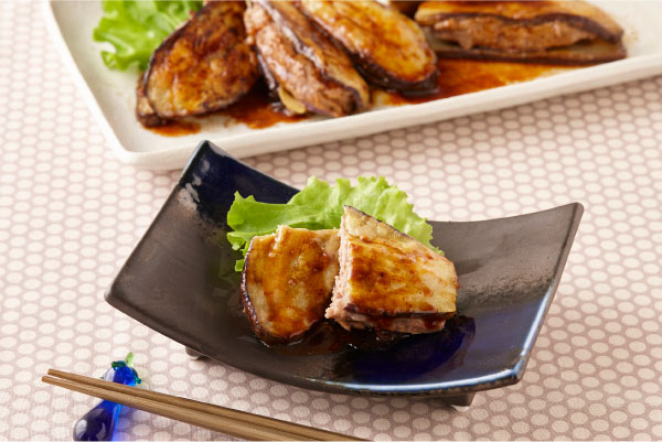 なすのはさみ焼き～ゆずぽんずさっぱりあん～