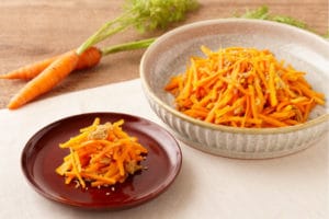 ツナと人参のゆずぽんずきんぴら