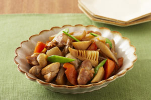 フライパン炒り鶏