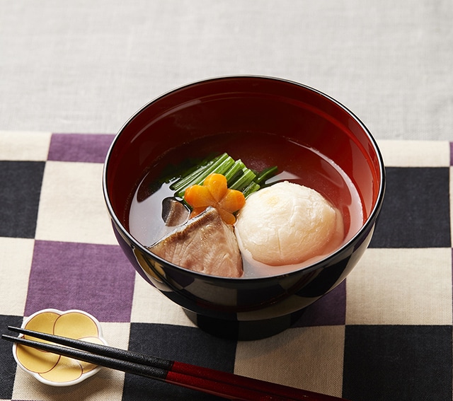塩ぶりのお雑煮（関東風）