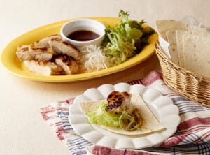 香ばし鶏のトルティーヤ巻き