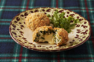 冬野菜のグリーンコロッケ