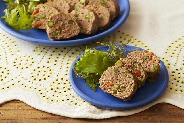 春野菜のフライパンミートローフ