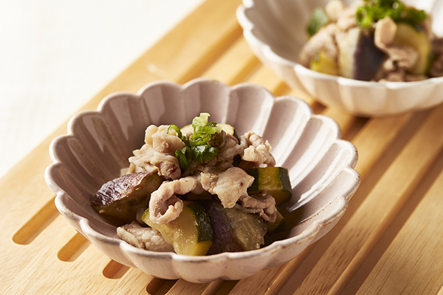 豚肉と夏野菜の味噌蒸し