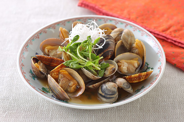 中華風あさりの酒蒸し
