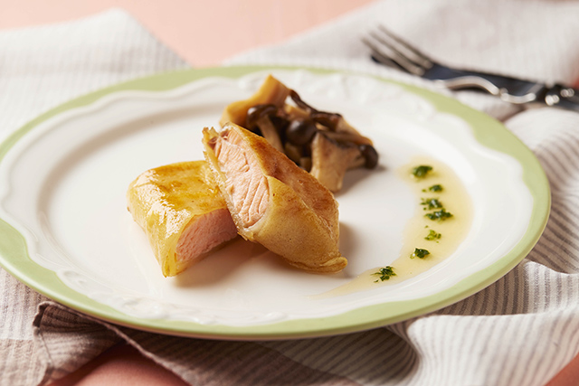 鮭のじゃが芋包み焼き