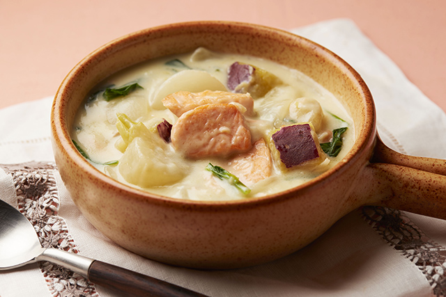 鮭のクリームシチュー