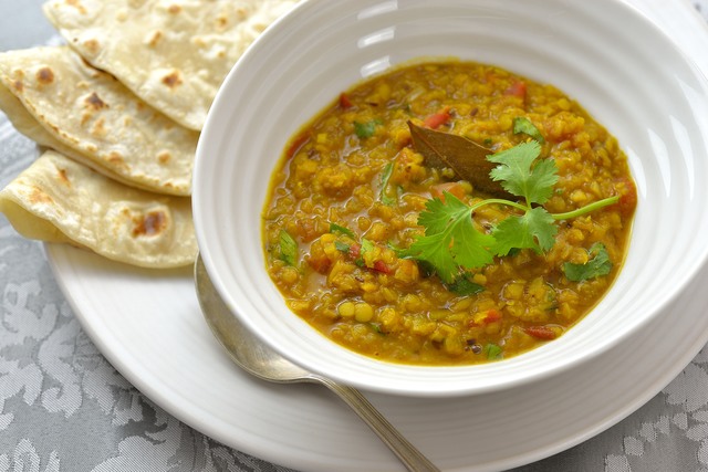 キーマカレー・チャパティ