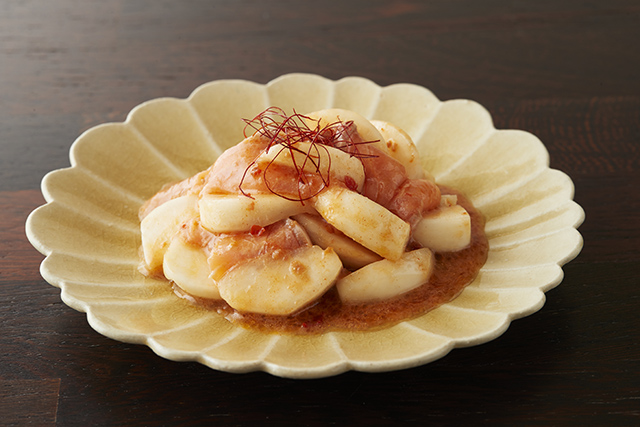 かぶとサーモンの中華風甘酢漬け