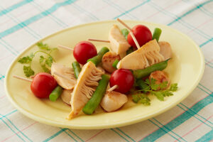 ほたてと春野菜の和風ピンチョス風