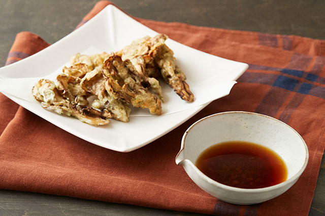 まいたけの磯辺天ぷら（自家製天つゆ）