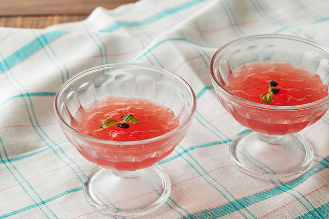 すいかのふるふるゼリー