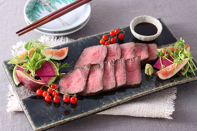 和風ローストビーフのサラダ添え