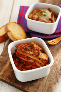 ミートソースとポテトのオーブン焼き