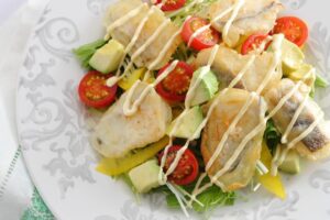 白身魚のフリットサラダ