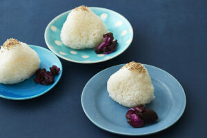 料理酒炊きごはんでつくる塩むすび