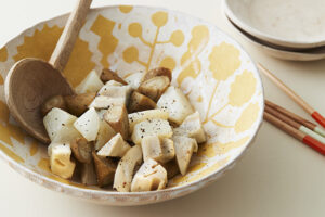 根菜の酒蒸しサラダ