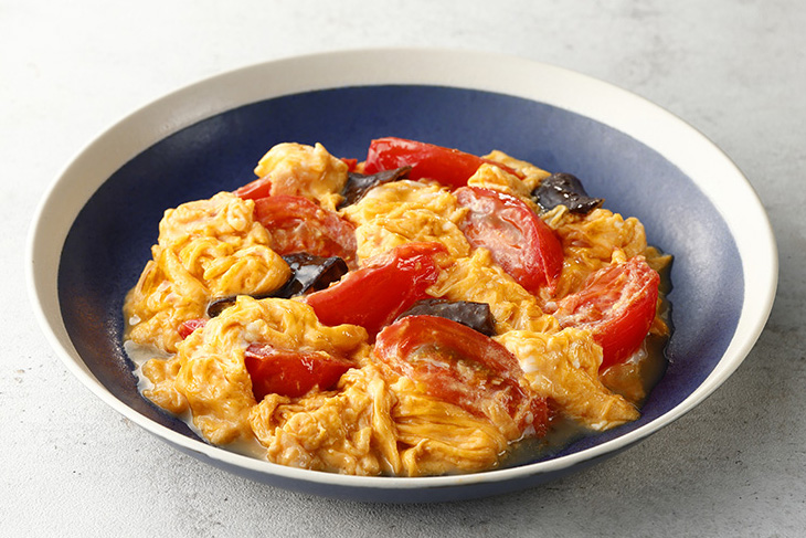 トマたま中華炒め