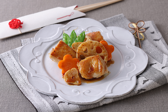 お煮しめ風チキンソテー