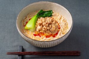 低糖質な豆乳坦々うどん