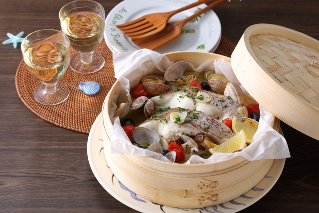 蒸しアクアパッツァ風