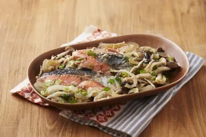 鮭ときのこのちゃんちゃん焼き